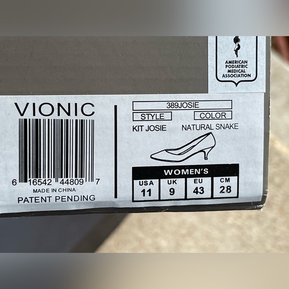 Vionic woman’s Josie natural snake leather - Picture 3 of 15